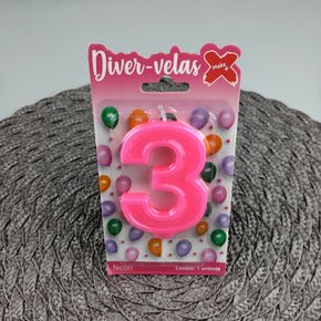 Vela Pink Neon N°3 –– 7,5cm – Make+