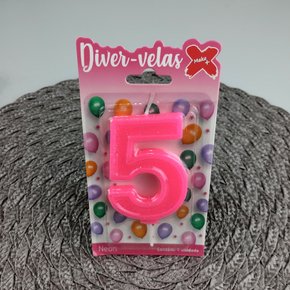 Vela Pink Neon N°5 –– 7,5cm – Make+