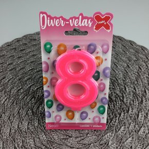 Vela Pink Neon N°8 –– 7,5cm – Make+