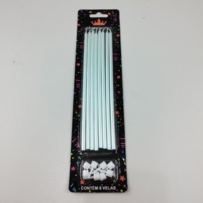 Vela Silver Palito Gigante 18cm – Metalizado – Silver Festas