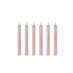Vela Silver Palito – Rose Gold C/6 – Silver Festas