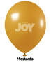 Balão 5 Polegadas Mostarda – 50 unidades – Joy