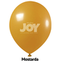 Balão 9 polegadas – 50 unidades – Mostarda – Joy