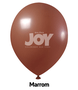 Balão de látex 14 polegadas Marrom - 12 unidades – Joy