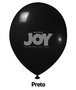Balão de látex 14 polegadas Preto - 12 unidades – Joy