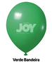 Balão de látex 14 polegadas Verde Bandeira - 12 unidades – Joy