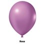 Balão de látex 9 pol. Cromado Metálico Rosa Rosé - 25 unidades – Joy