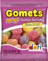 Balas de Goma Mini Sabores Sortidos de Frutas Gomets 18g com 24 Un. – Dori