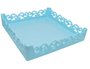 BANDEJA PROVENCAL 22,5X22,5CM AZUL BEBE 
