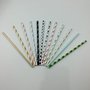 Canudo descartável de papel – Listra Champanhe Metal - 6mm – Make+