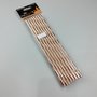Canudo Kraft descartável de papel C/15  – Rose Gold - 6mm – Silver Festas