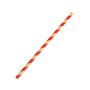 Canudo Kraft descartável de papel C/20  – Vermelho - 6mm – Silver Festas