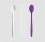 Colher Longa Branca para Açaí com 50 un. - Strawplast