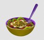 Colher Forte Roxa com 50 un. - Strawplast