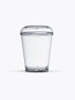 Copo PIC 040 com Tampa 40ml transparente (Cristal) com 10 un. – Plastilânia 