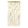 Cortina Metalizada Decorativa Festa 1x2m Estrela Dourada – Make +