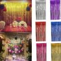 Cortina Metalizada Decorativa Festa 1x2m Prata