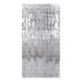 Cortina Metalizada Decorativa Festa 1x2m Quadradinhos Prata – Make +