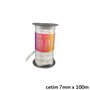 Fita Cetim Simples 7mm x 100m Branca – Cinderela