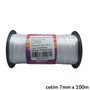 Fita Cetim Simples 7mm x 100m Branca – Cinderela