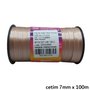 Fita Cetim Simples 7mm x 100m Chocolate - Cinderela