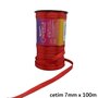 Fita Cetim Simples 7mm x 100m Vermelho – Cinderela