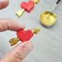 Forma Acetato BWB Simples cód.10354 Aplique Coração Cupido