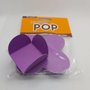 Forminha para doce 4 pétalas Box Roxa –  50unid –  Pop