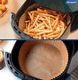 Forro de Papel Ideal para Air Fryer, Micro-ondas e Forno- 25 Unidade- Bompack