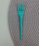 Garfo sobremesa com 50 unidades – Azul Tiffany – Bello Festas 