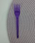 Garfo sobremesa com 50 unidades – Neon Roxo – Bello Festas 