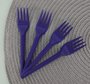 Garfo sobremesa com 50 unidades – Roxo – Bello Festas 