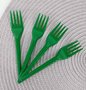 Garfo sobremesa com 50 unidades – Verde – Bello Festas 