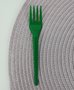 Garfo sobremesa com 50 unidades – Verde – Bello Festas 
