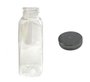 Garrafa Quadrada 500ml PET com Tampa Lacre Preta – 4 Unidades   
