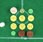 Kit Carimbos Futebol 2cm Amarelo – BlueStar