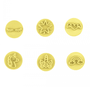 Kit Carimbos Unicórnios 2cm Amarelo – BlueStar