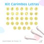 Kit mini Carimbos Letras 32 peças - Bluestar