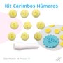 Kit mini Carimbos Números 9 peças - Bluestar
