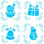 Kit Mini Stencil de Natal - N°1 -  Bluestar