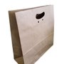 Sacola Papel Kraft alça Boca de Palhaço 30.5x11.5x30.5 – unidade