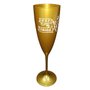 Taça de Champanhe Feliz Ano Novo Dourada 170ML - Neoplas