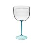 Taça de Gin Shelby Bicolor Transparente (Cristal) com Base Azul Safira 500ml - Neoplas