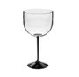 Taça de Gin Shelby Bicolor Transparente (Cristal) com Base Preta 500ml - Neoplas