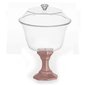Taça Diamante Cristal com Tampa e Base Rose Gold 1250ml – Festplastik