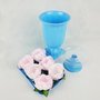 Vaso Grego Decorativo – Azul Bebê - 19x12,5 – Tasil