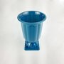 Vaso Grego Decorativo – Azul Petróleo - 19x12,5 – Tasil