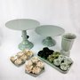 Vaso Grego Decorativo - Verde Eucalipto - 19x12,5 – Tasil