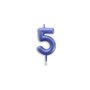 Vela Metalizada Azul - N°5 – 6cm – Make+