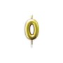 Vela Metalizada Ouro - N°0 – 6cm – Make+
